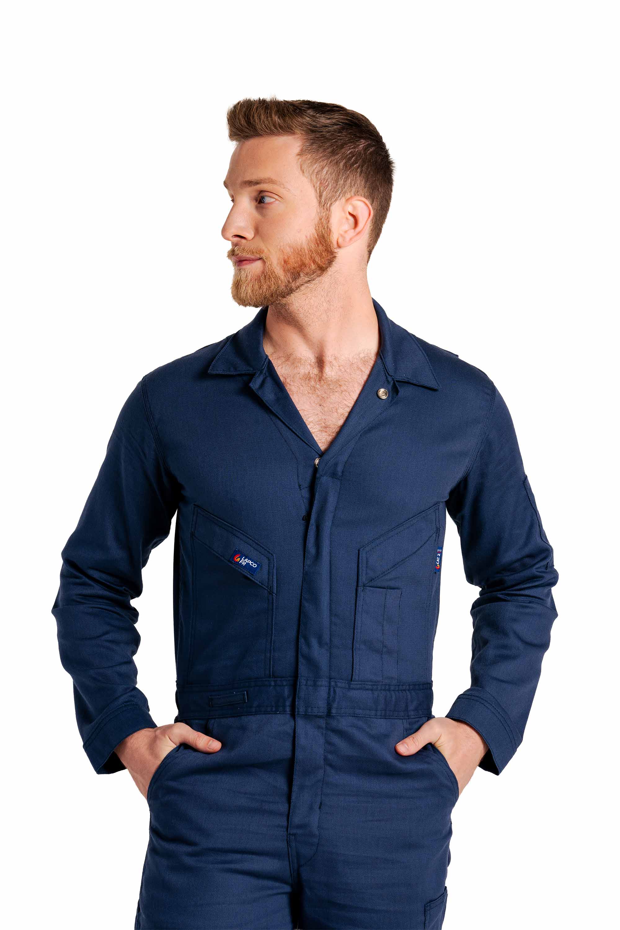 FR Deluxe Lightweight Coveralls | 6oz. 88/12 Blend | Navy