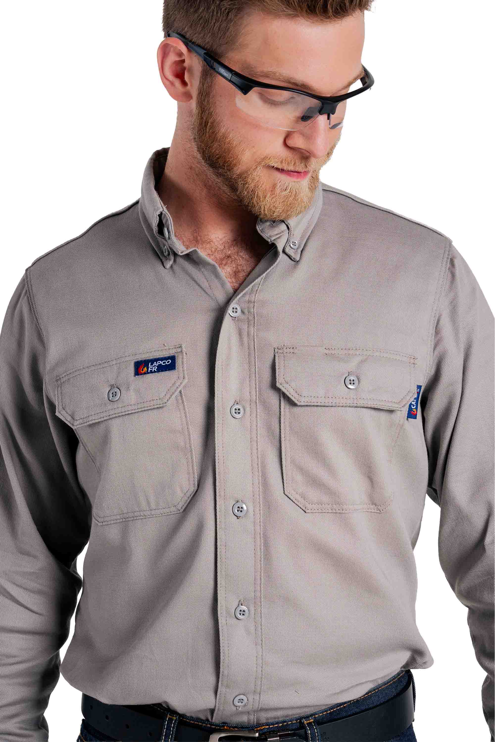 FR Uniform Shirt | 6oz. 88/12 Blend | Gray