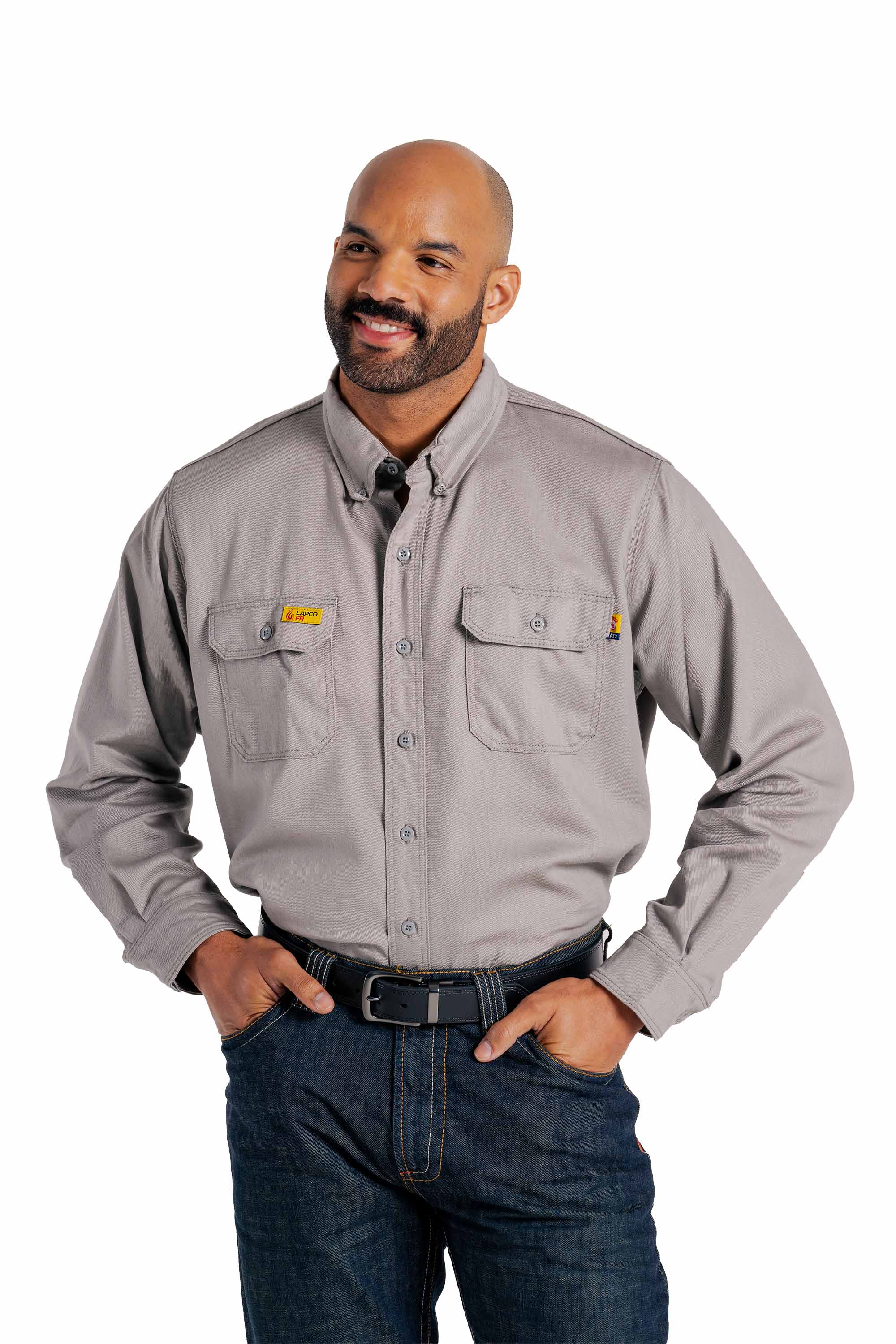 FR Uniform Shirt | 6oz. 88/12 Blend | Gray