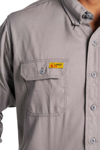 FR Uniform Shirt | 6oz. 88/12 Blend | Gray