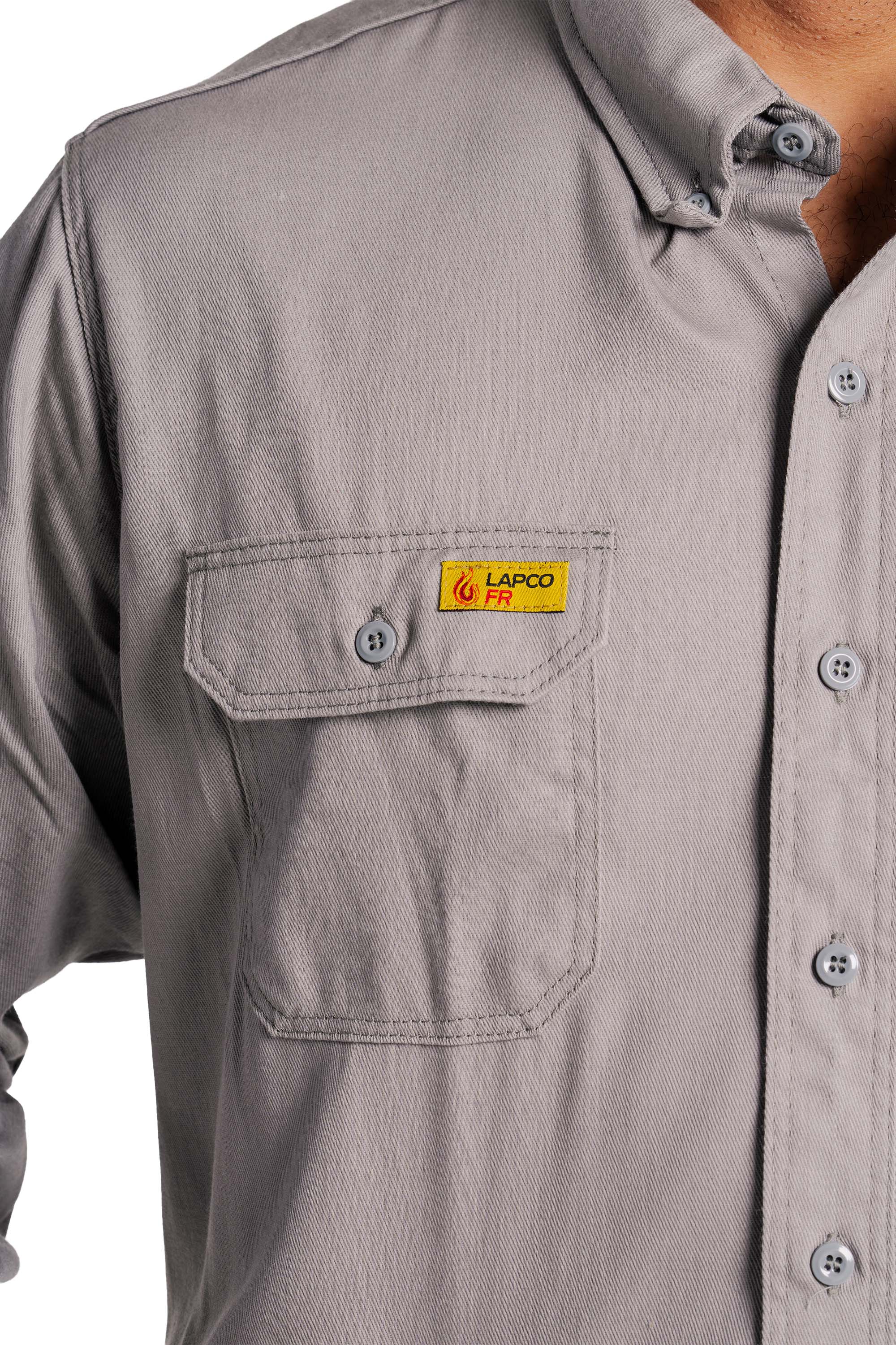 FR Uniform Shirt | 6oz. 88/12 Blend | Gray