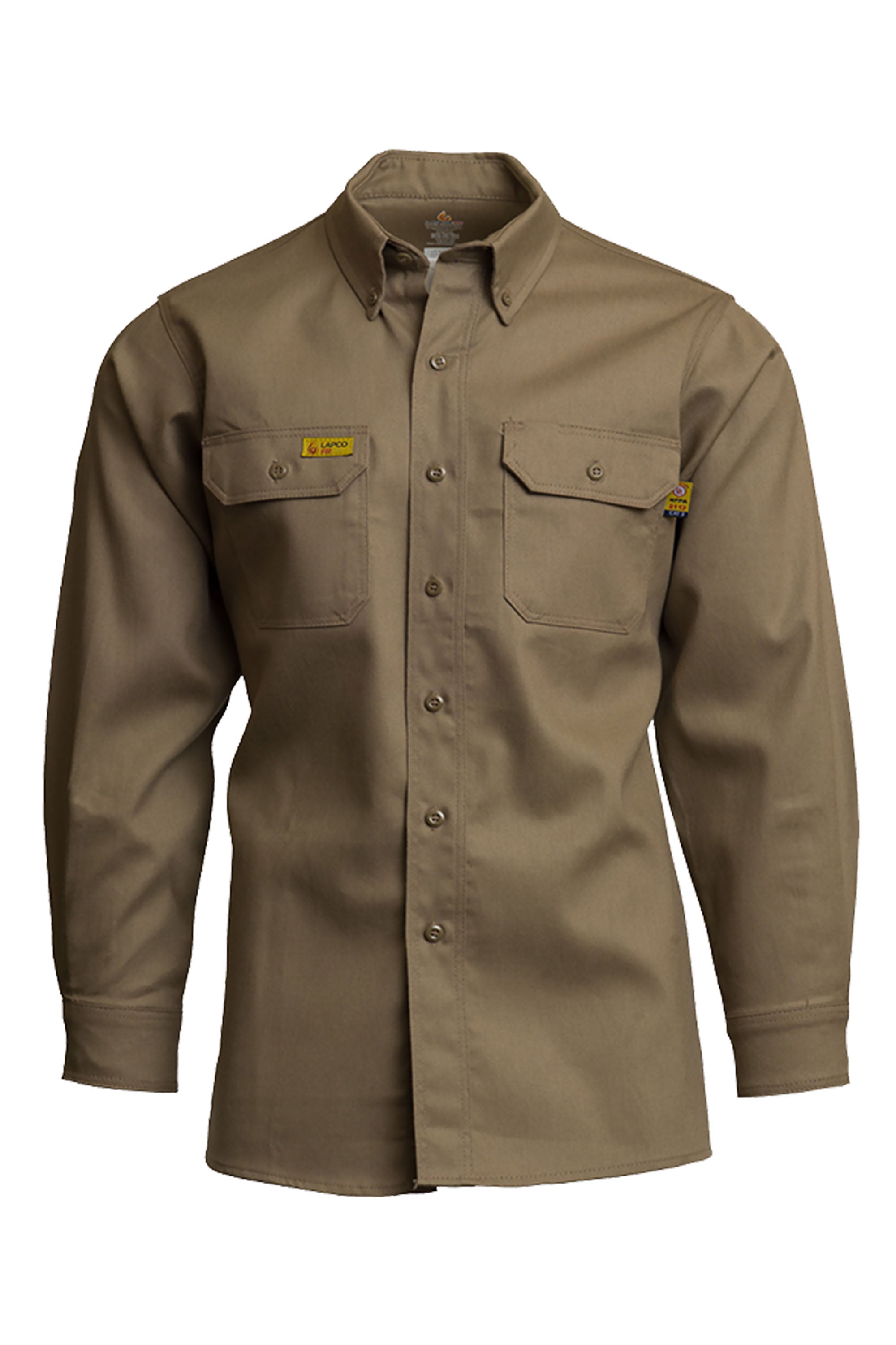 FR Uniform Shirt | 6oz. 88/12 Blend | Khaki