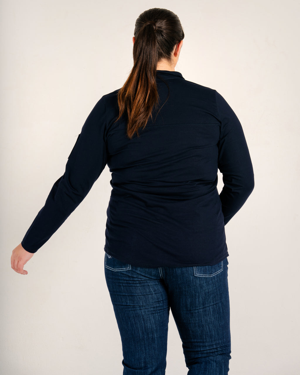Women's FR Polo Shirt | 6oz. 93/7 Blend Knit | Navy