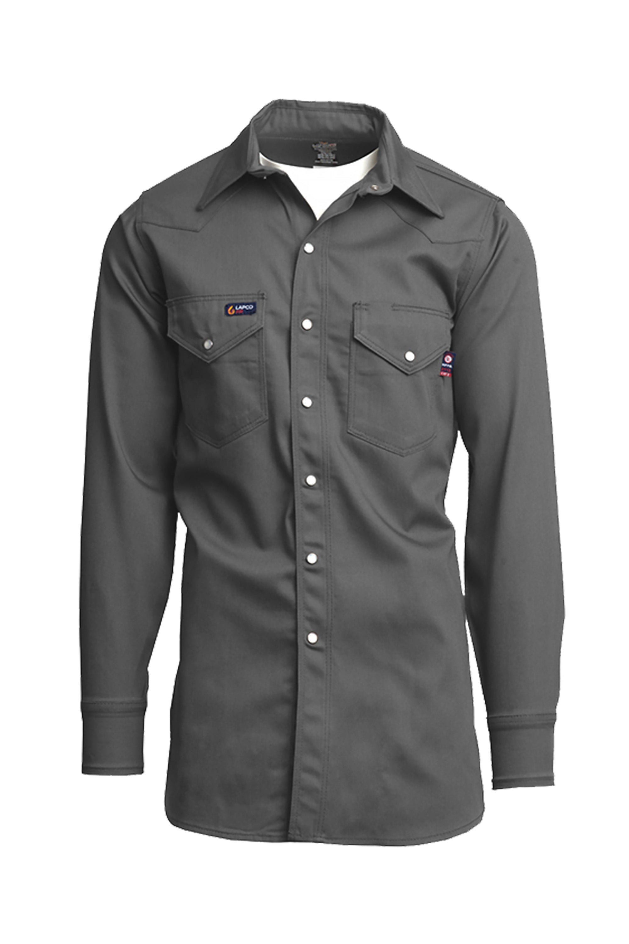 FR Western Shirt | 7oz. 100% Cotton | Gray