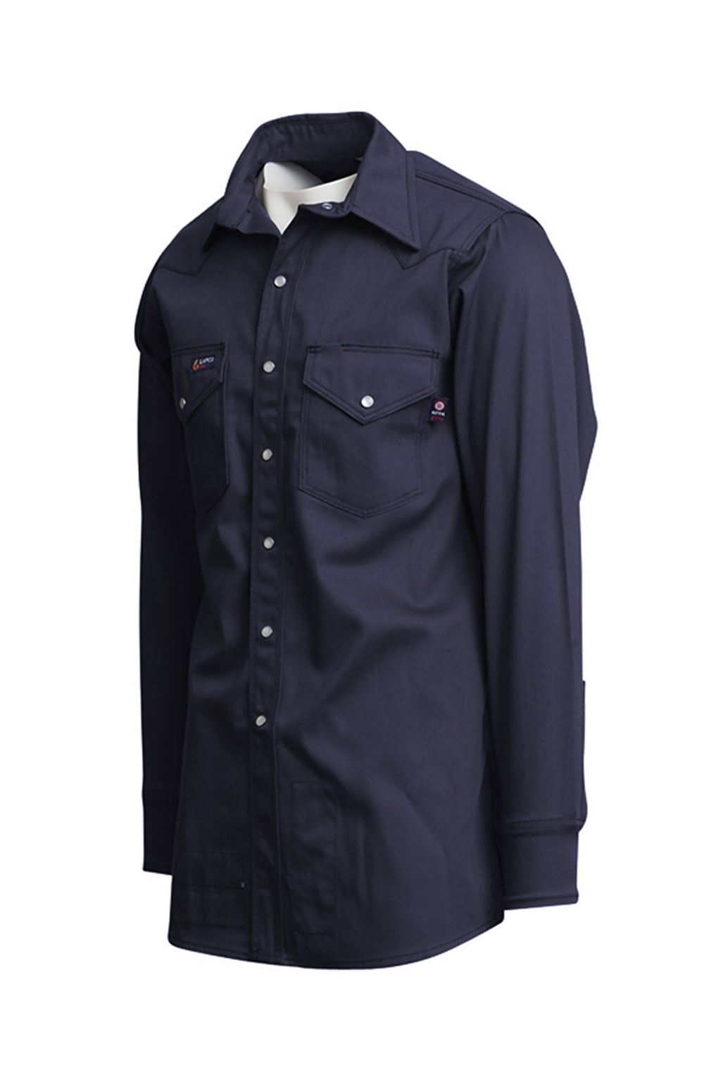 FR Western Shirt | 7oz. 100% Cotton | Navy