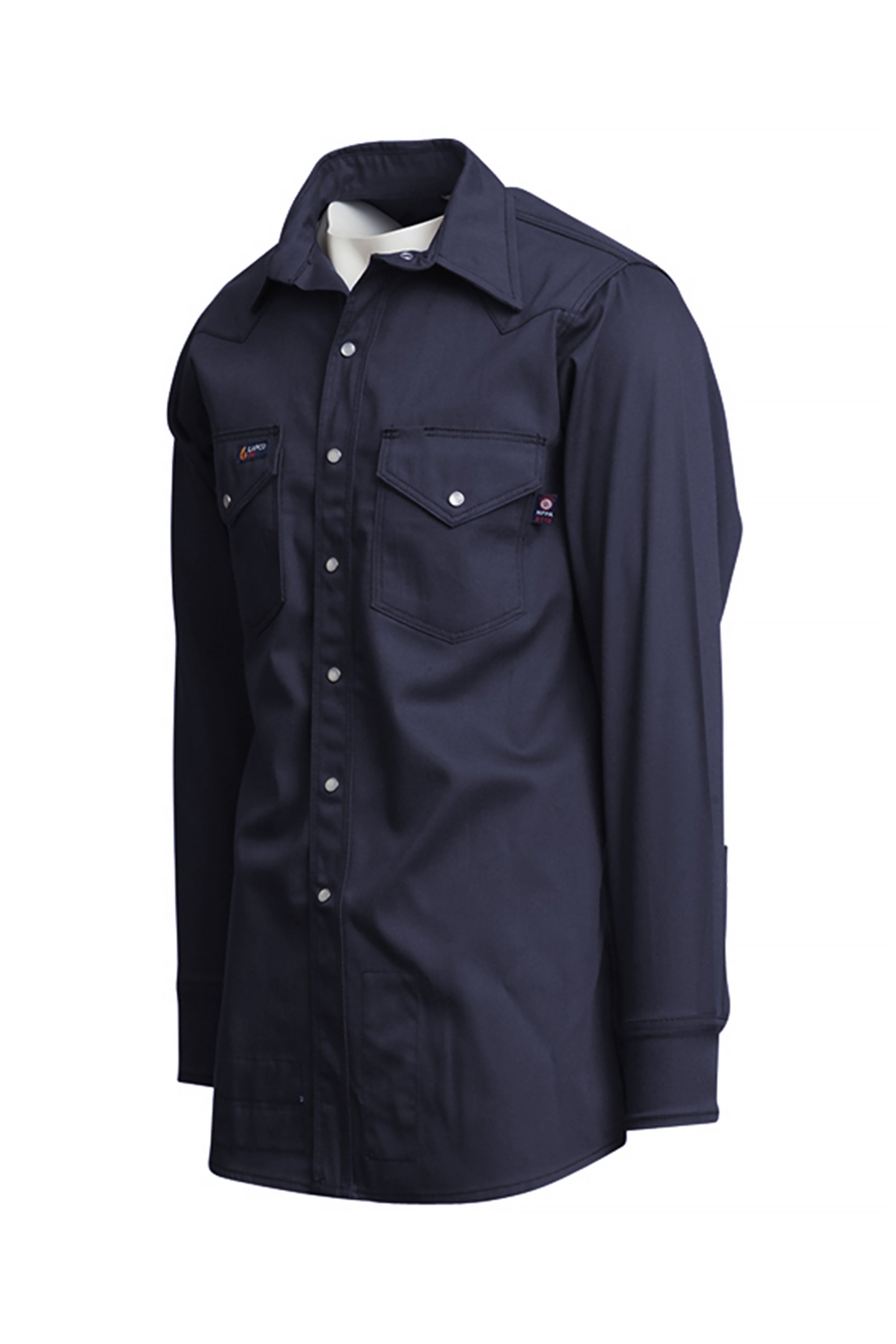 FR Western Shirt | 7oz. 100% Cotton | Navy