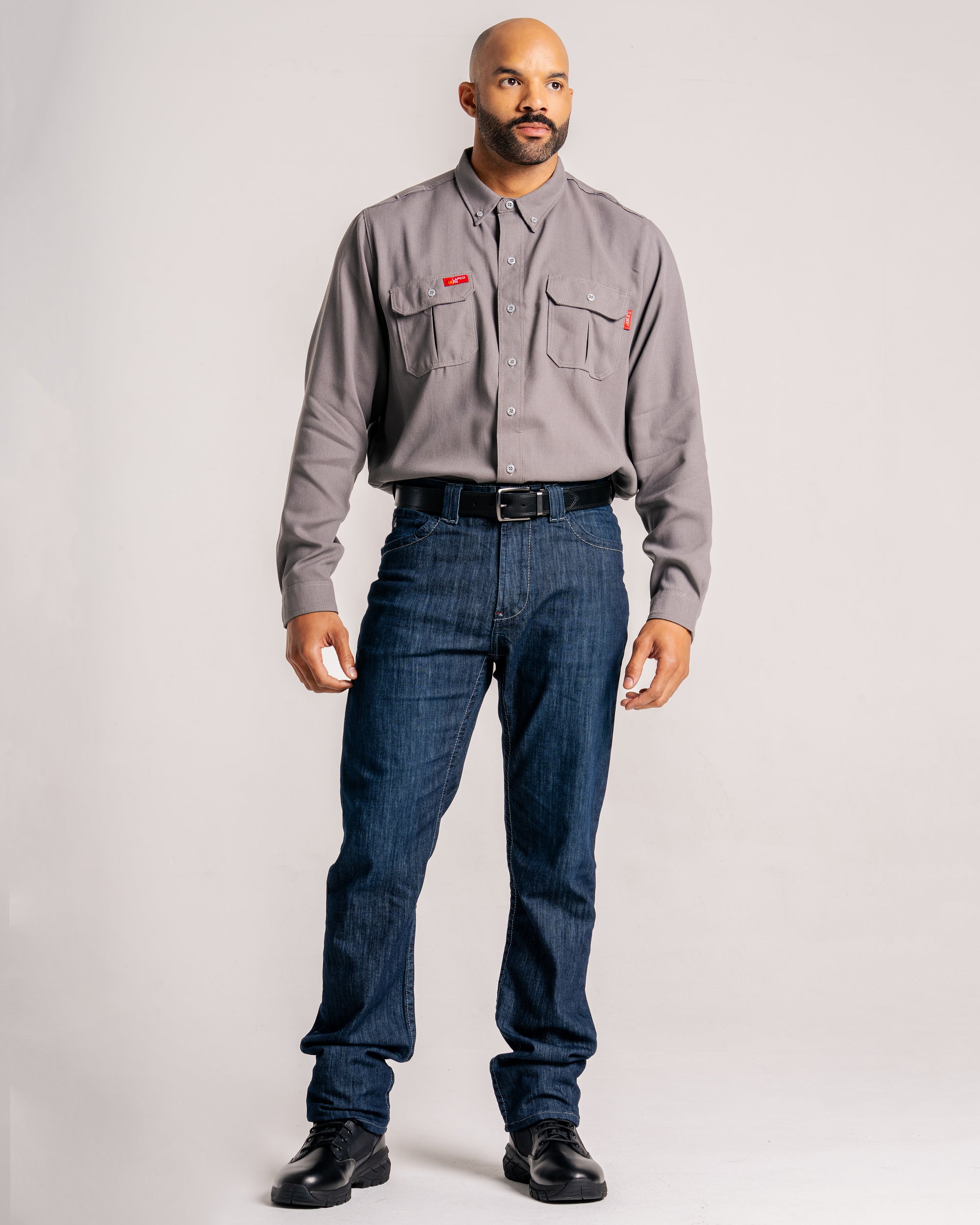 FR Modern Uniform Shirt | 5oz. Tecasafe® One Inherent | Gray