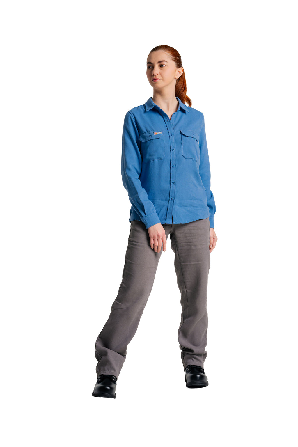 Women's FR Uniform Pants made with 5oz. TecaSafe One® Inherent | Gray