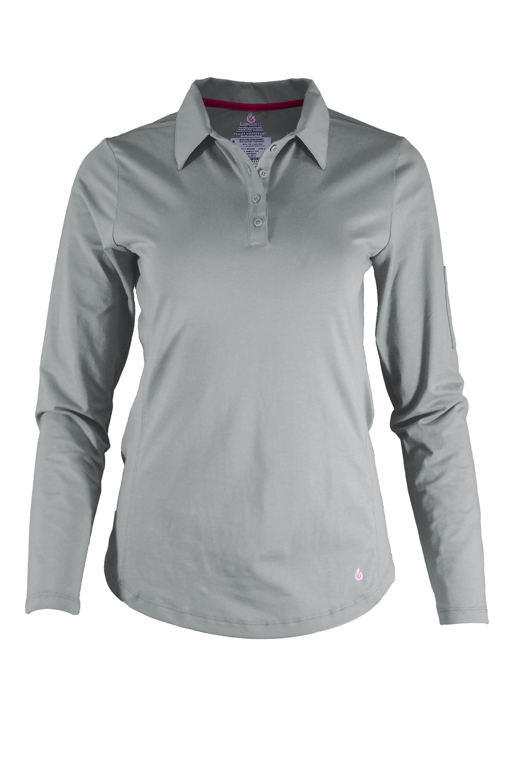 Women's FR Polo Shirt | 6oz. 93/7 Blend Knit | Gray