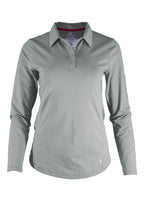Women's FR Polo Shirt | 6oz. 93/7 Blend Knit | Gray