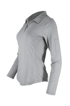 Women's FR Polo Shirt | 6oz. 93/7 Blend Knit | Gray