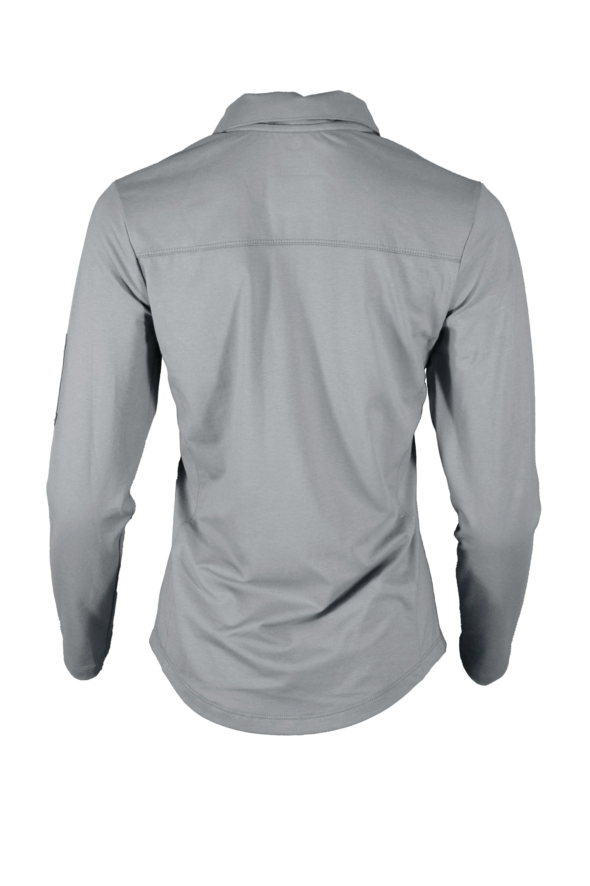 Women's FR Polo Shirt | 6oz. 93/7 Blend Knit | Gray
