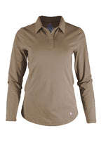 Women's FR Polo Shirt | 6oz. 93/7 Blend Knit | Khaki