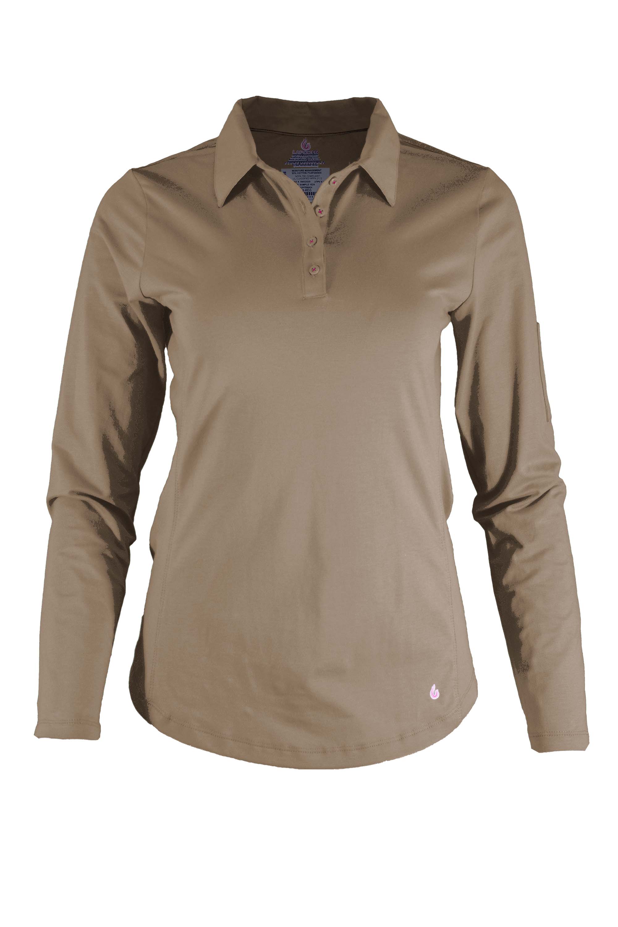 Women's FR Polo Shirt | 6oz. 93/7 Blend Knit | Khaki