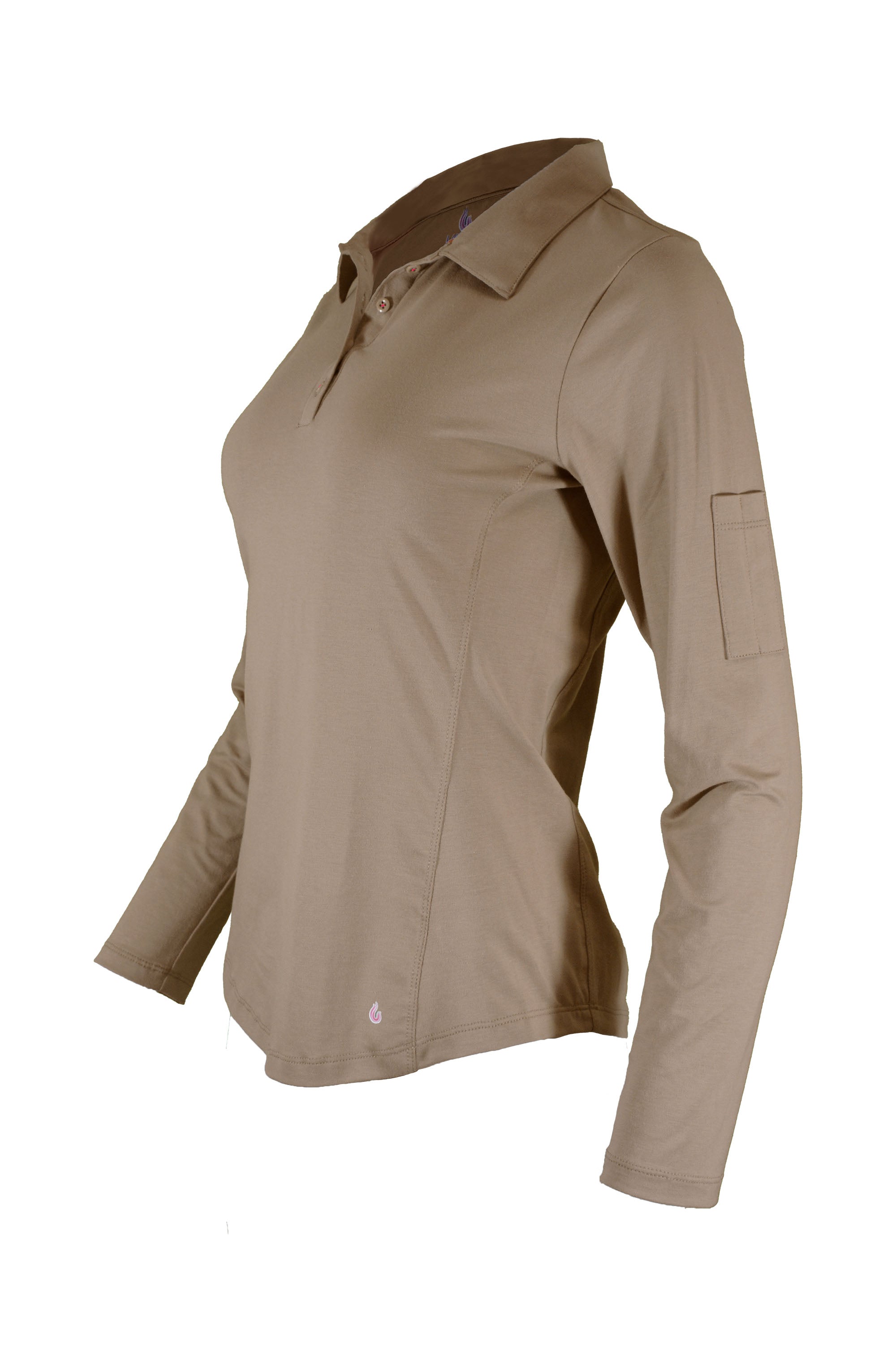 Women's FR Polo Shirt | 6oz. 93/7 Blend Knit | Khaki