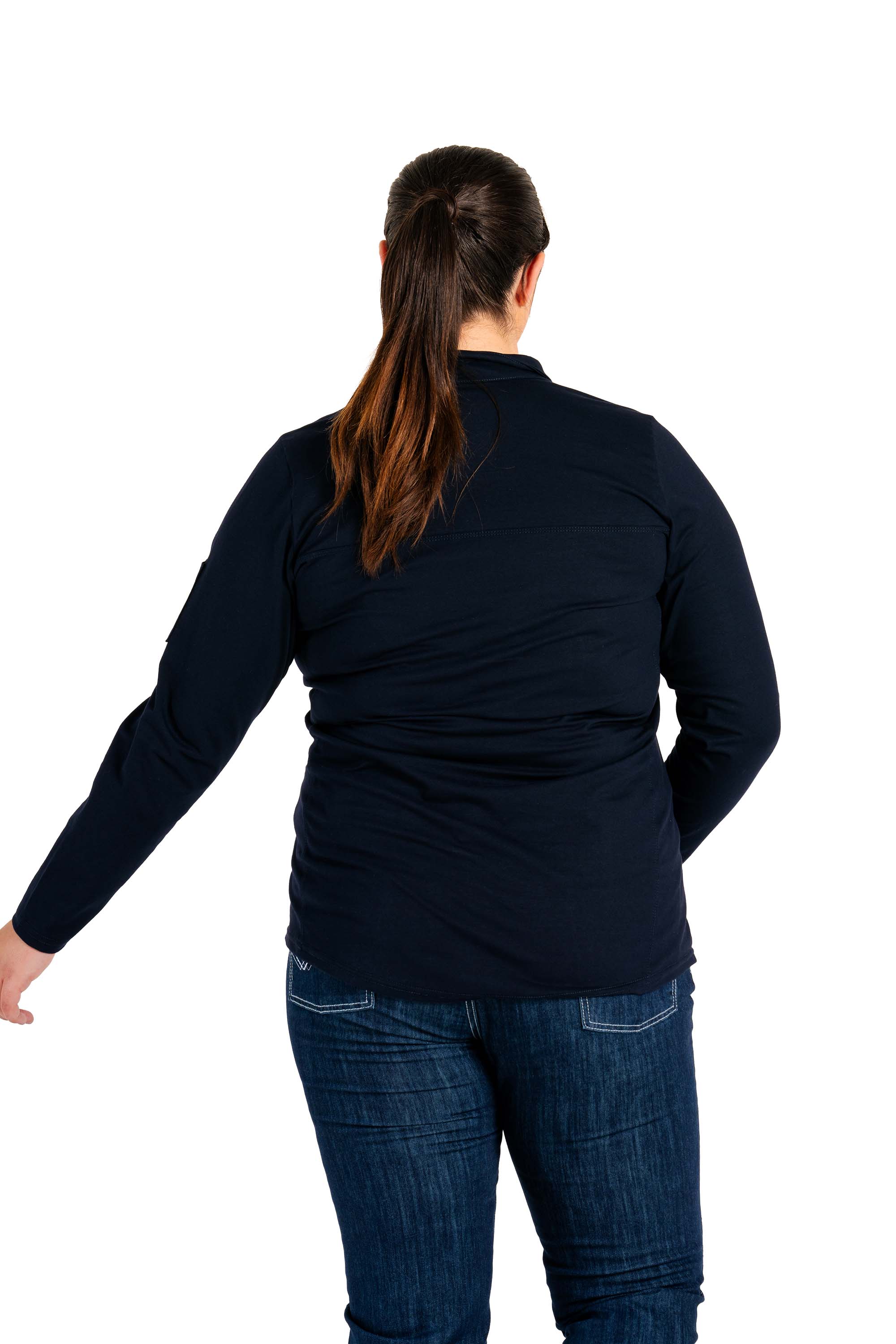 Women's FR Polo Shirt | 6oz. 93/7 Blend Knit | Navy