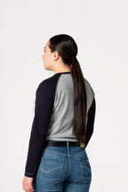 Women's FR Raglan Henley – 6oz. Inherent Knit | Gray-Navy