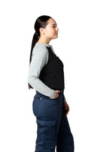 Women's FR Raglan Henley – 6oz. Inherent Knit | Black-Gray