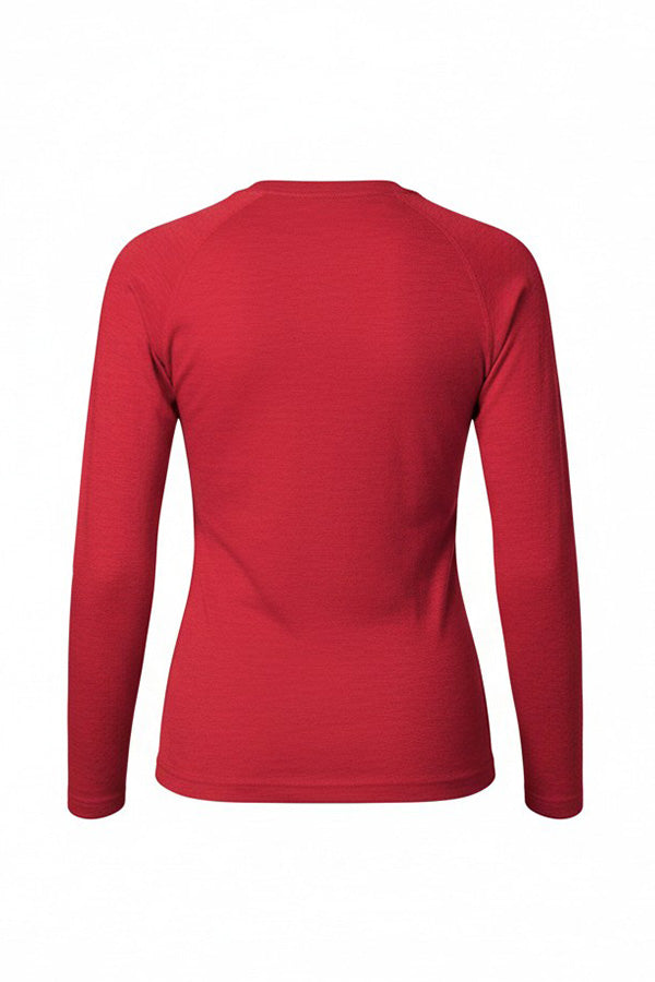Women's FR Raglan Henley – 6oz. Inherent Knit | Red