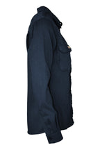 Women's FR Uniform Shirts made with 5oz. TecaSafe One® Inherent | Denim Navy