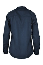 Women's FR Uniform Shirts made with 5oz. TecaSafe One® Inherent | Denim Navy