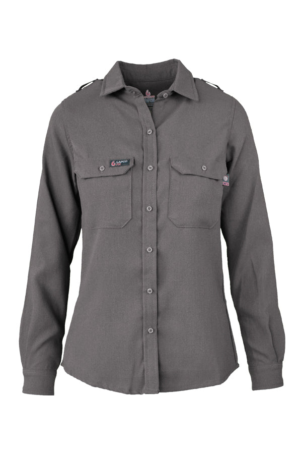 Women's FR Uniform Shirts made with 5oz. TecaSafe One® Inherent | Gray