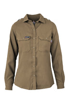 Women's FR Uniform Shirts made with 5oz. TecaSafe One® Inherent | Khaki