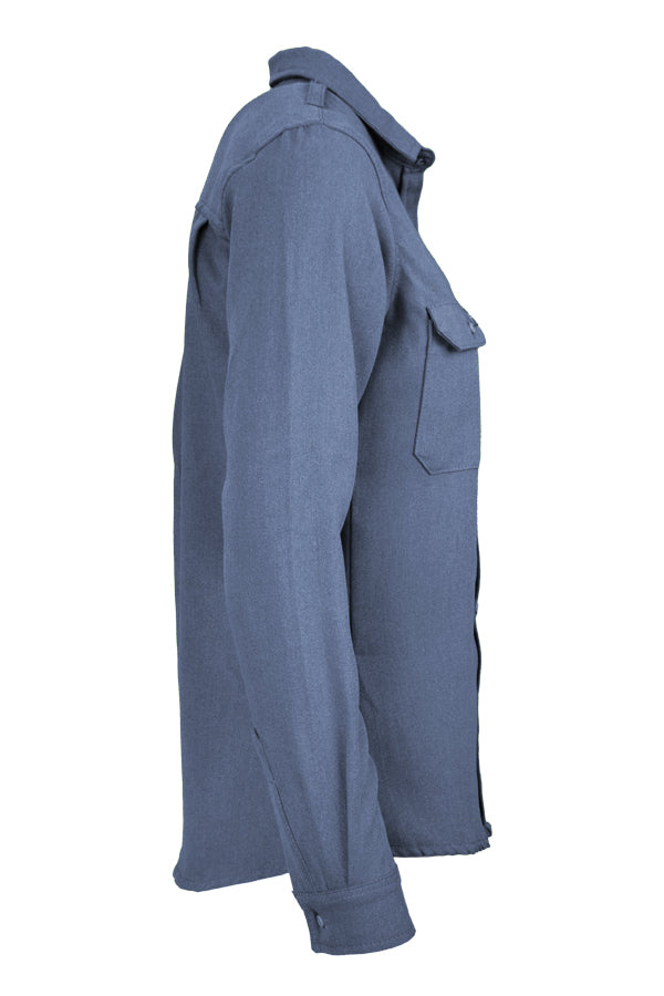 Ladies FR Uniform Shirts made with 5oz. TecaSafe One® Inherent | Medium Blue