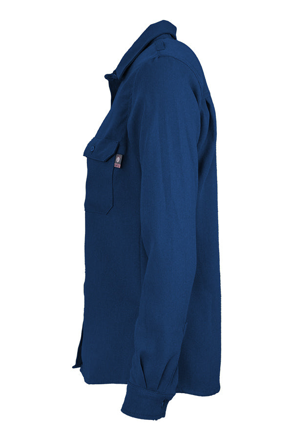 Women's FR Uniform Shirts made with 5oz. TecaSafe One® Inherent | Royal