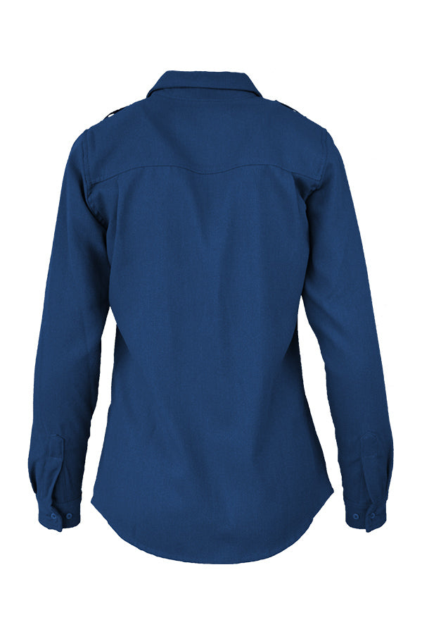 Women's FR Uniform Shirts made with 5oz. TecaSafe One® Inherent | Royal