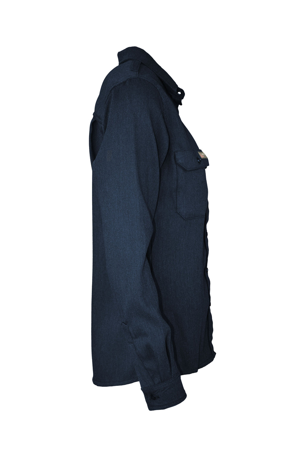 Women's FR Uniform Shirts made with 5oz. TecaSafe One® Inherent | Denim Navy