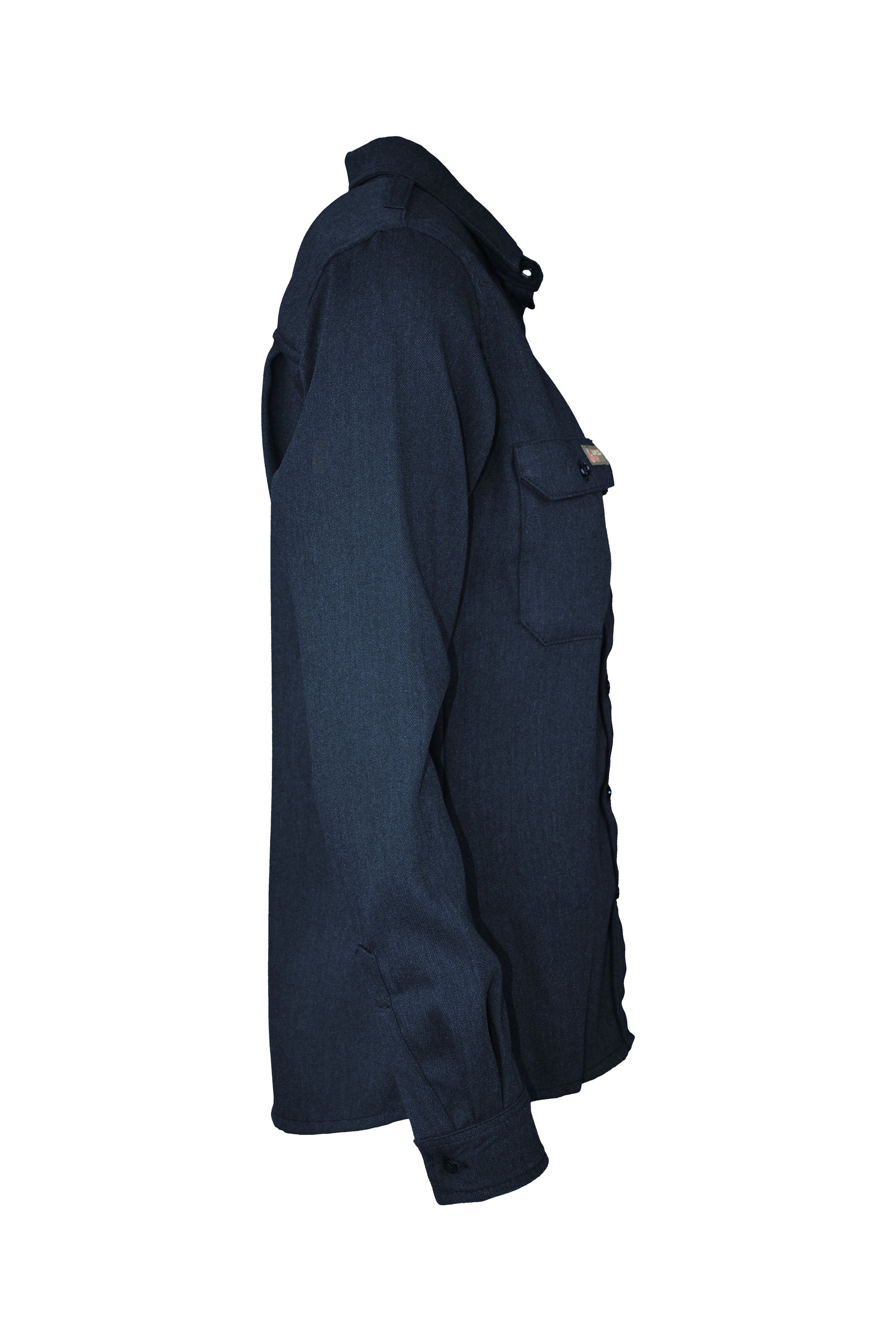 Women's FR Uniform Shirts made with 5oz. TecaSafe One® Inherent | Denim Navy