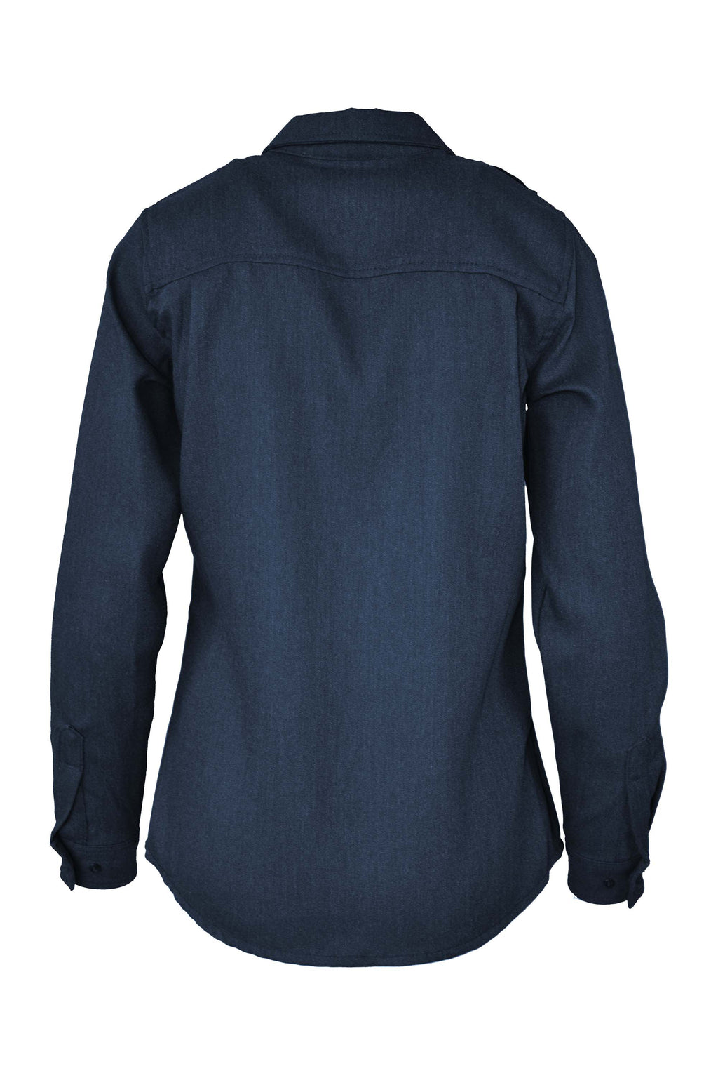 Women's FR Uniform Shirts made with 5oz. TecaSafe One® Inherent | Denim Navy
