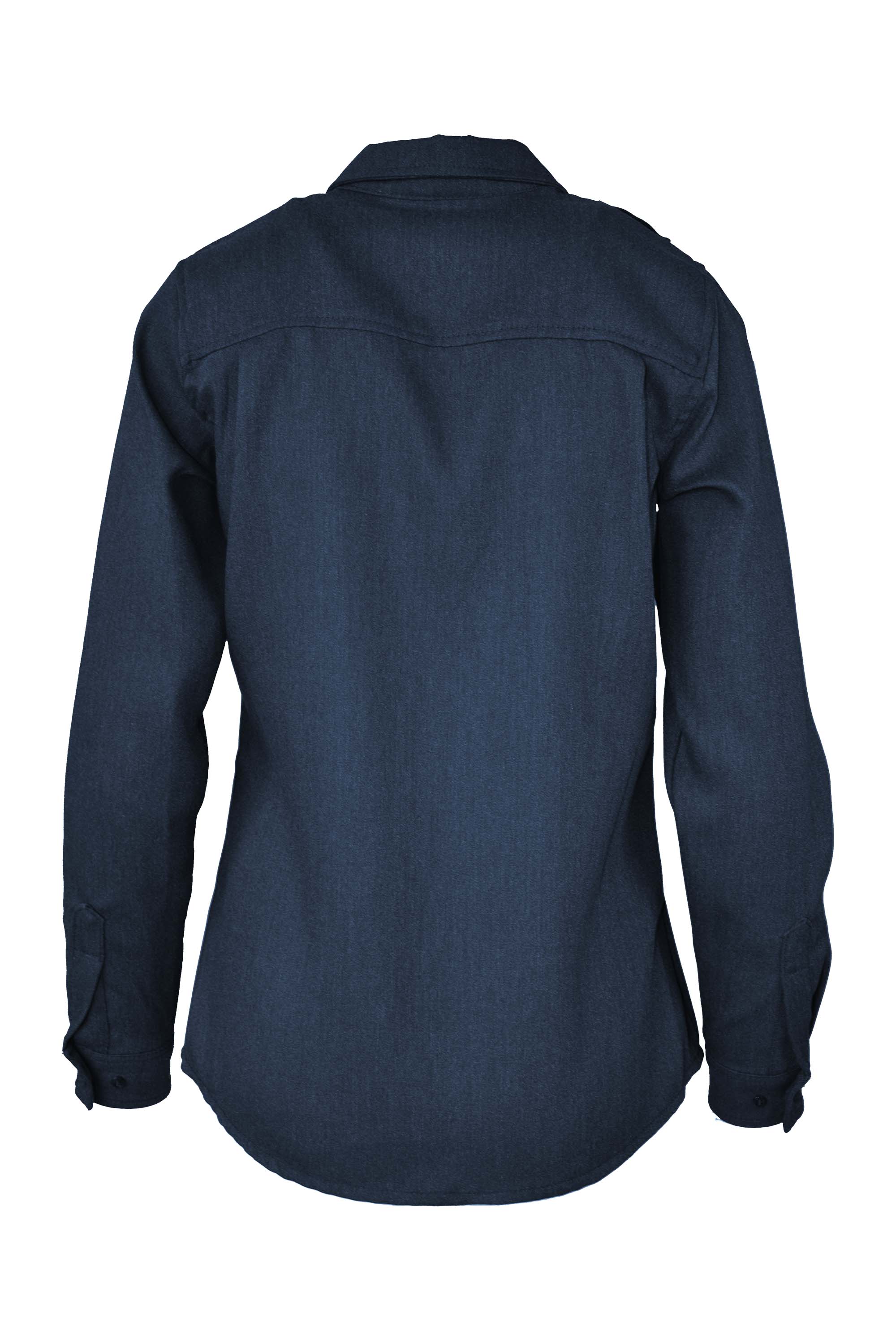 Women's FR Uniform Shirts made with 5oz. TecaSafe One® Inherent | Denim Navy