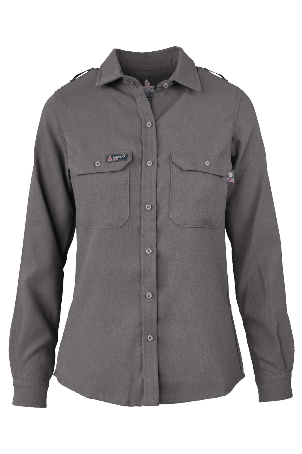 Women's FR Uniform Shirts made with 5oz. TecaSafe One® Inherent | Gray