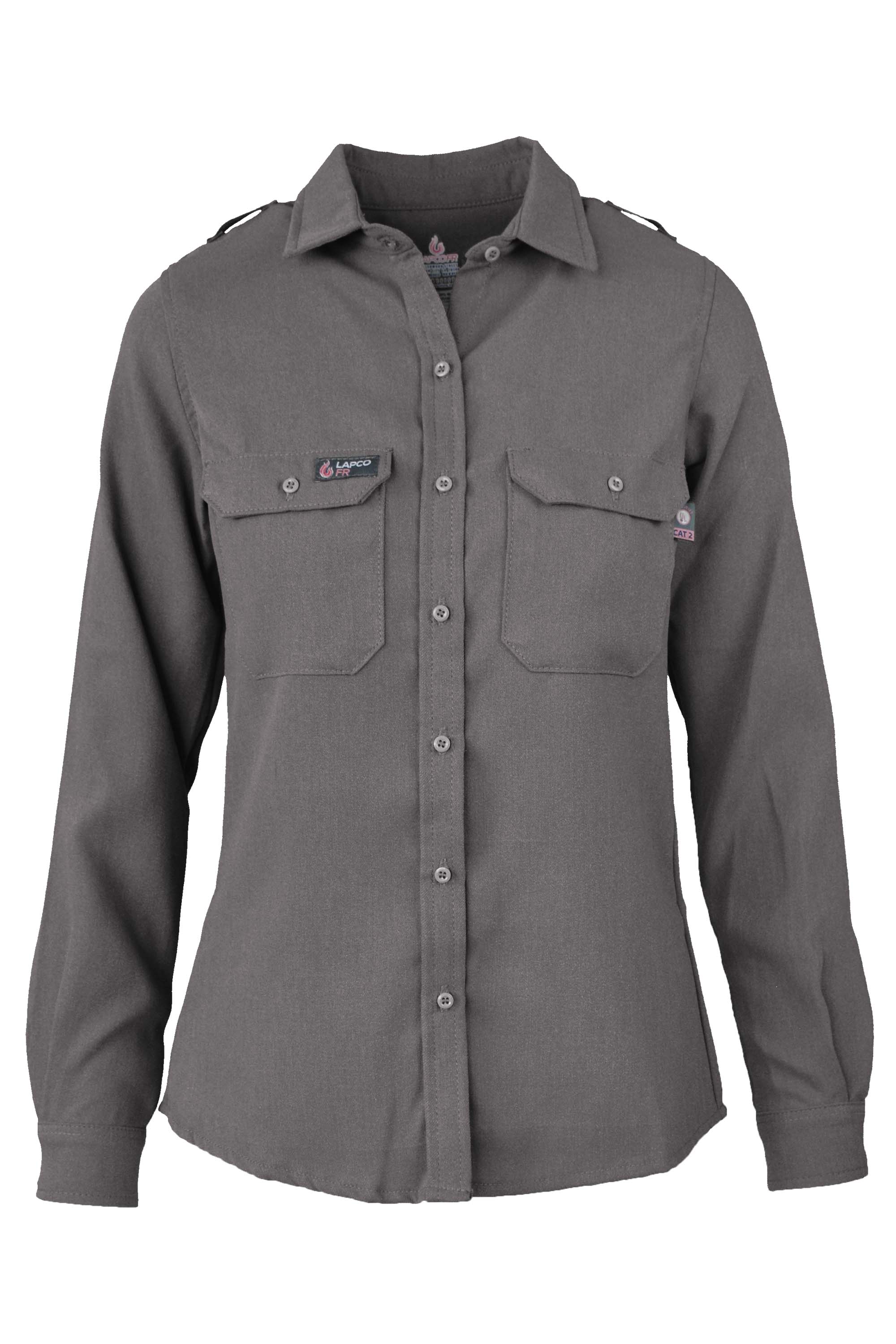 Women's FR Uniform Shirts made with 5oz. TecaSafe One® Inherent | Gray
