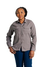 Women's FR Uniform Shirts made with 5oz. TecaSafe One® Inherent | Gray