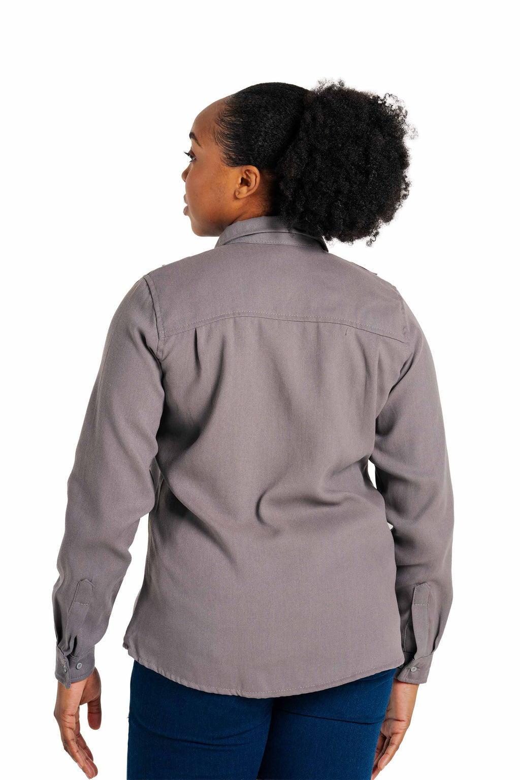 Women's FR Uniform Shirts made with 5oz. TecaSafe One® Inherent | Gray