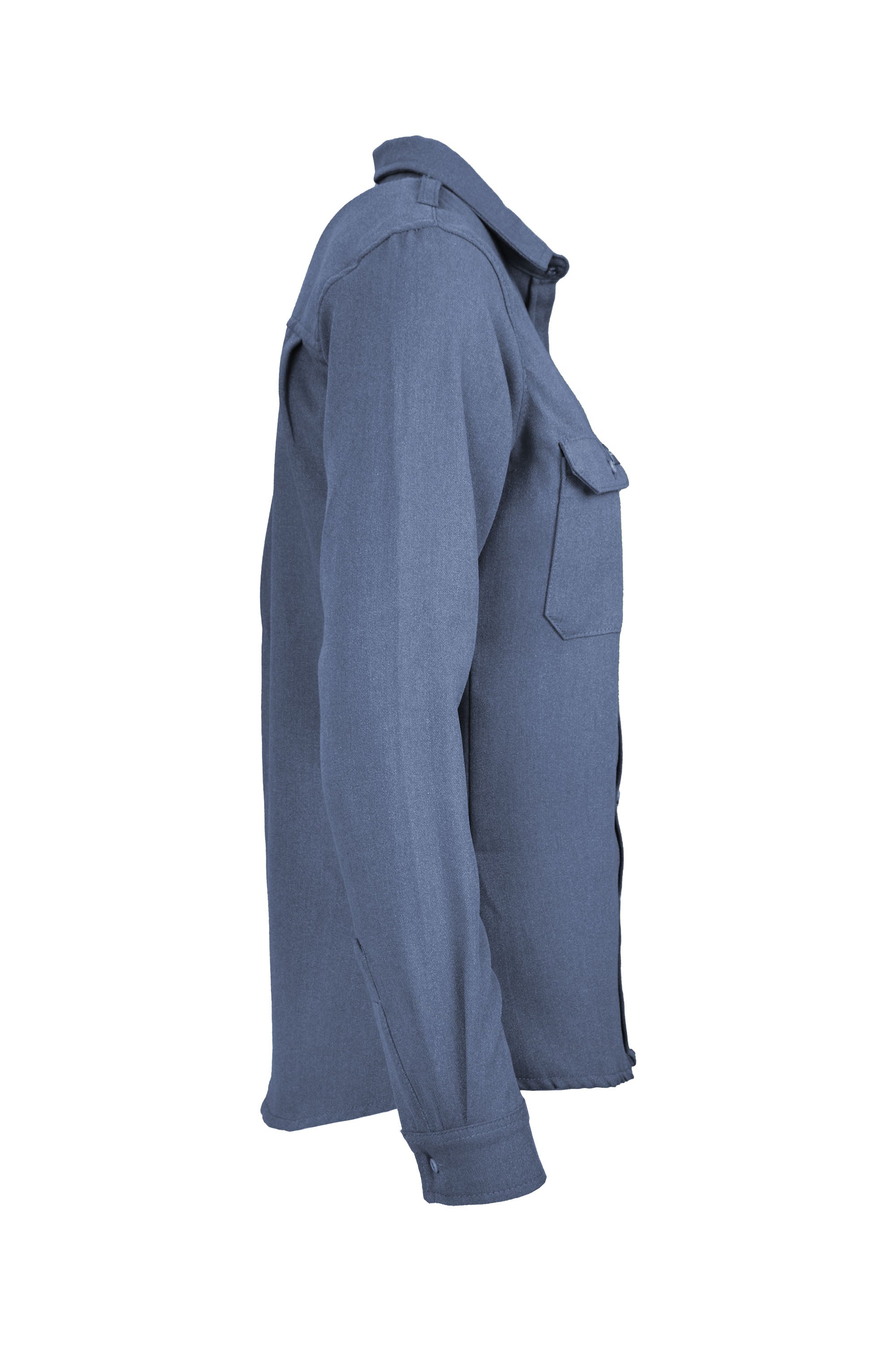 Women's FR Uniform Shirts made with 5oz. TecaSafe One® Inherent | Medium Blue