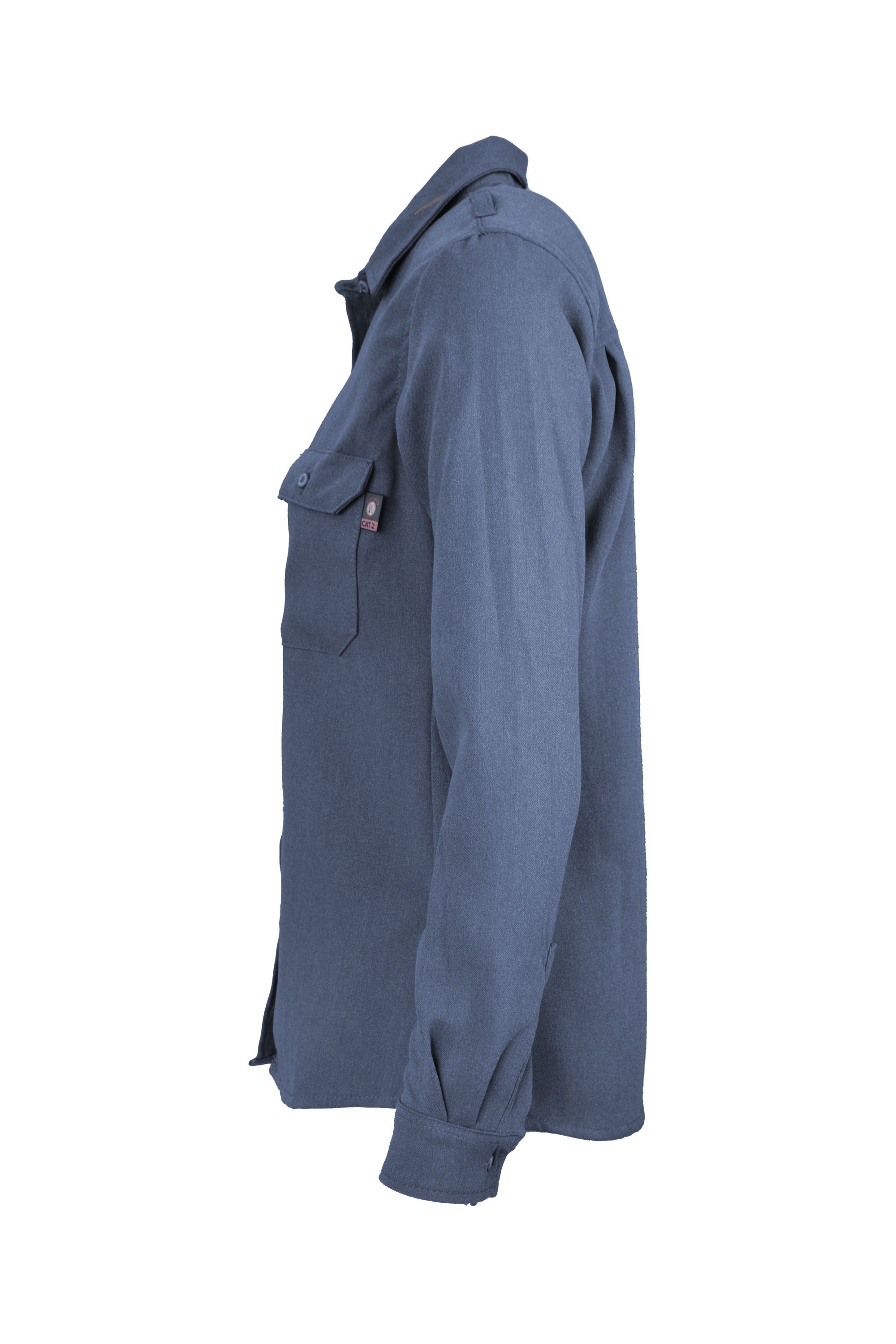 Women's FR Uniform Shirts made with 5oz. TecaSafe One® Inherent | Medium Blue