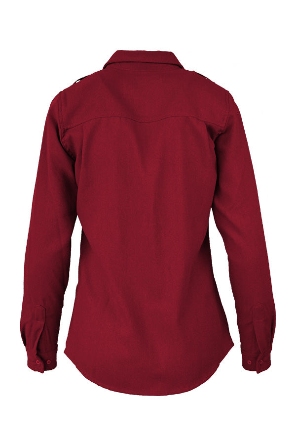 Women's FR Uniform Shirts made with 5oz. TecaSafe One® Inherent | Red