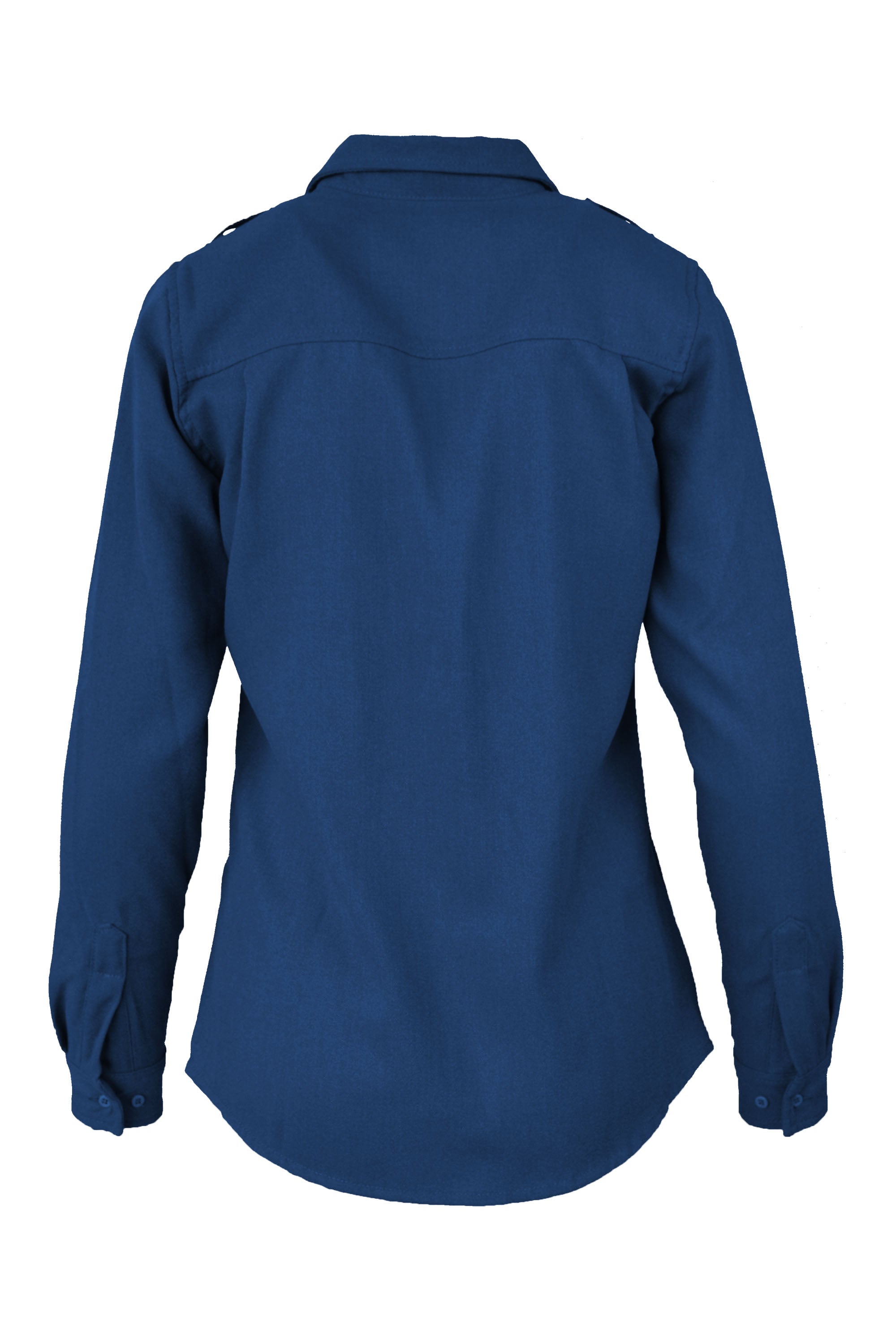 Women's FR Uniform Shirts made with 5oz. TecaSafe One® Inherent | Royal