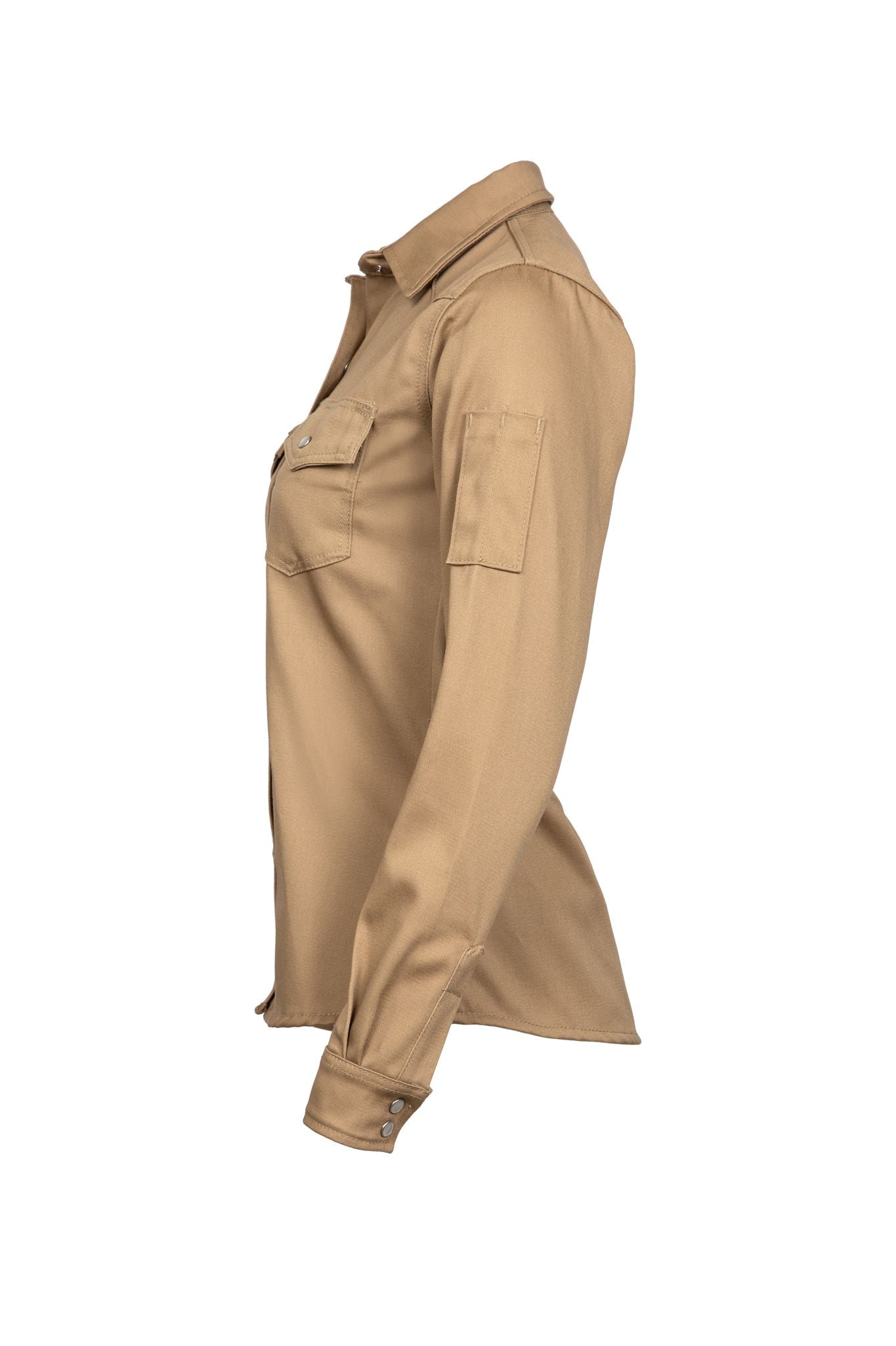 LAPCO women’s welding PPE shirt – side view