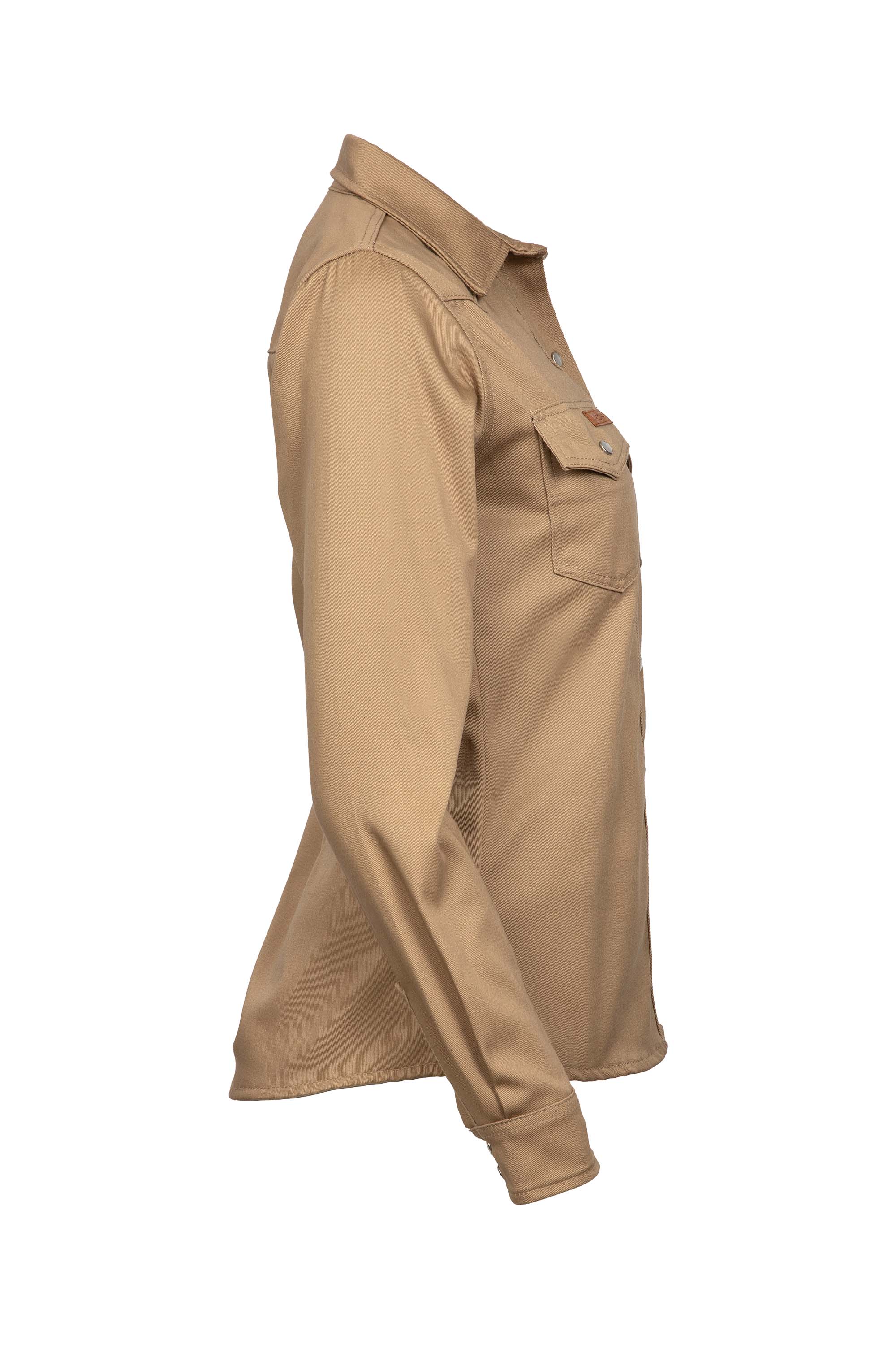 Women's FR Welding Shirts | 9oz. 100% Cotton | Khaki