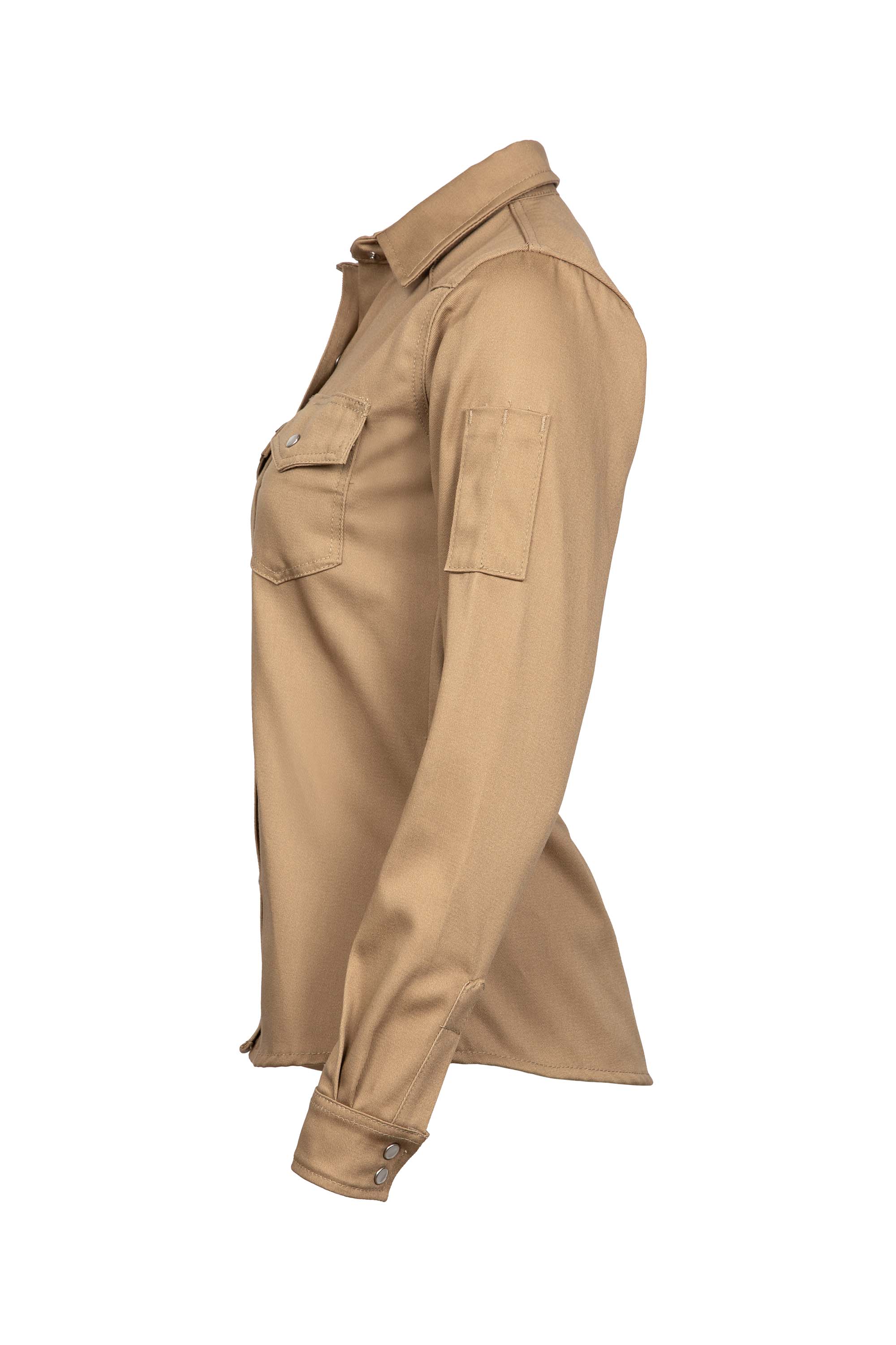 Women's FR Welding Shirts | 9oz. 100% Cotton | Khaki