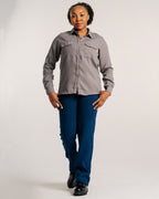 Women's FR Uniform Pants made with 5oz. TecaSafe One® Inherent | Denim Navy