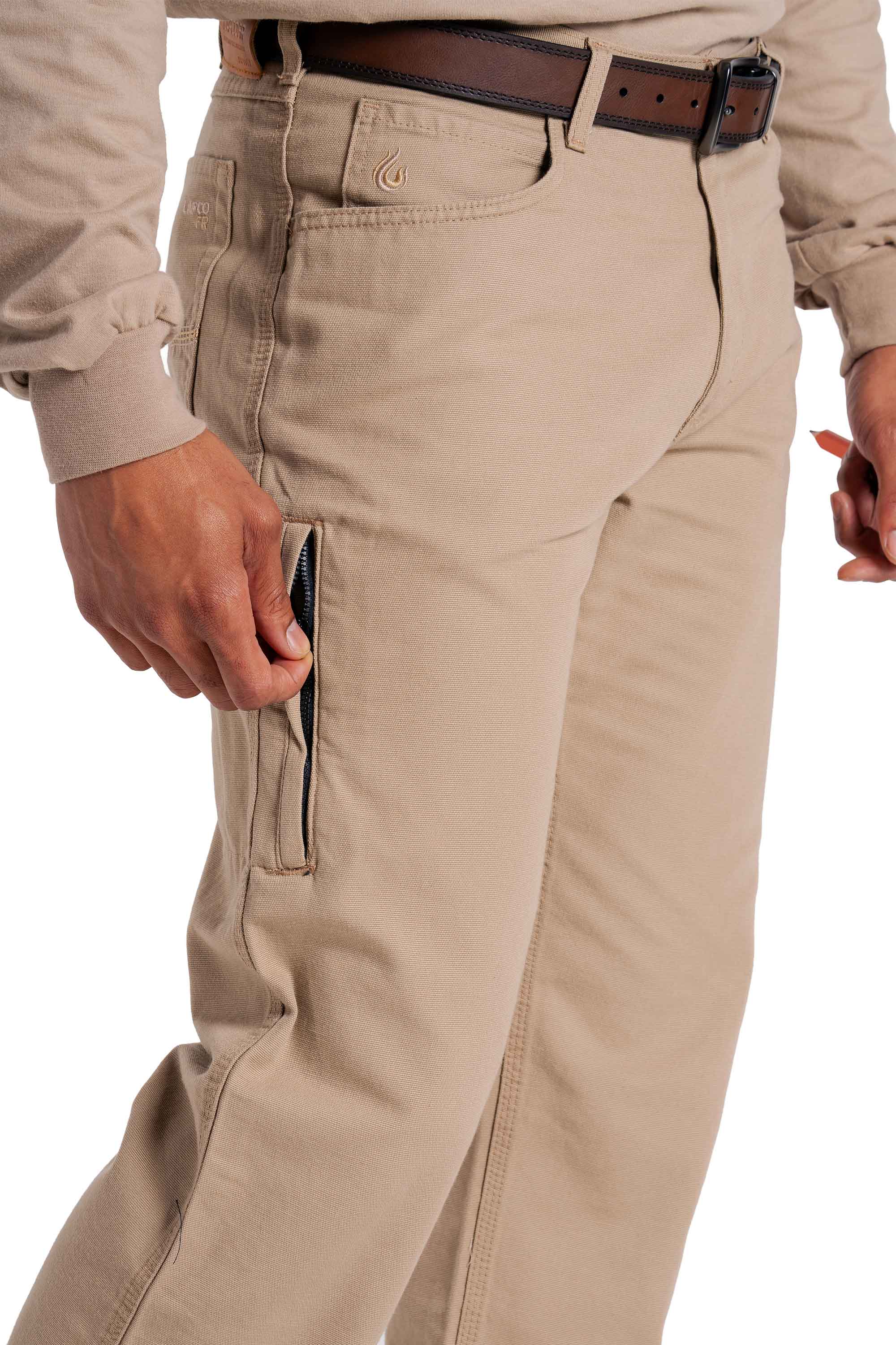 FR Canvas Jeans | 46-60 Waist | made with 9oz. Westex® UltraSoft® | Khaki