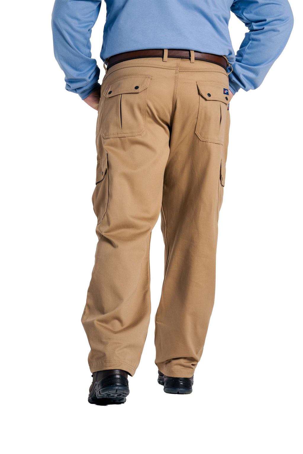 FR Cargo Pants | 46-60 Waist | 9oz. 100% Cotton | Khaki