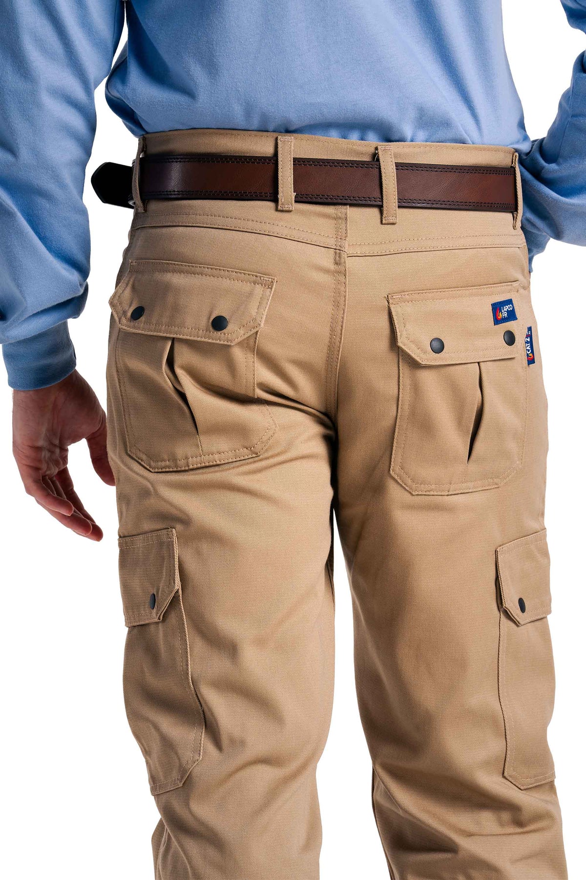 FR Cargo Pants | 46-60 Waist | 9oz. 100% Cotton | Khaki