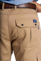 FR Cargo Pants | 46-60 Waist | 9oz. 100% Cotton | Khaki